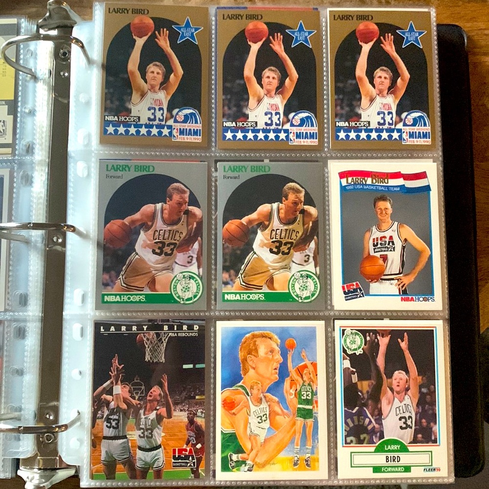 Larry Bird lot - 6 cards